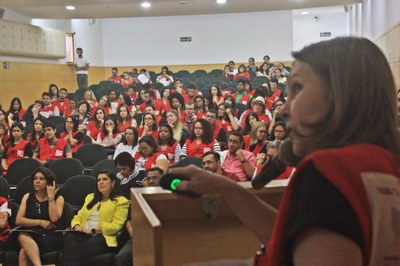 A vice-governadora Lígia Feliciano participou da abertura do evento e deve acompanhar a equipe da Caravana em algumas cidades