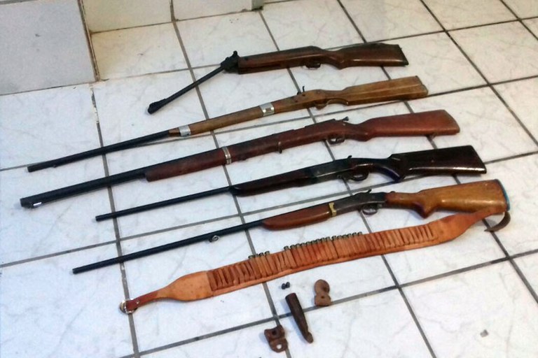 seds policia prende homem e apreende espingardas na zona rural de diamante.jpg